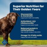 Blue Buffalo Life Protection Formula Chicken & Brown Rice Senior Dry Dog Food, Supports Immunity with Antioxidant-Rich LifeSource Bits, Promotes Healthy Muscle Development, Skin & Coat Health, 5 lbs. - Image 4
