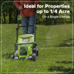Greenworks 48V (24V x 2) 17" Cordless (Push) Lawn Mower (200+ Compatible Tools), (2) 4.0Ah Batteries and Dual Port Rapid Charger Included - Image 6