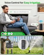 [All-New 2027] 1700FT WiFi Sprinkler Timer 2 Zone, Unistyle Smart Hose Timers Compatible Alexa & Google Voice and App Control, Water Timer for Garden Hose with Auto & Manual Modes for Garden Lawn - Image 4
