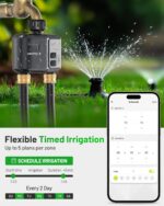 [All-New 2027] 1700FT WiFi Sprinkler Timer 2 Zone, Unistyle Smart Hose Timers Compatible Alexa & Google Voice and App Control, Water Timer for Garden Hose with Auto & Manual Modes for Garden Lawn - Image 6