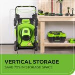 Greenworks 80V 21" Brushless Cordless (Self-Propelled) Lawn Mower (75+ Compatible Tools), 4.0Ah Battery and 60 Minute Rapid Charger Included - Image 9