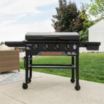 Blackstone Original 36" Griddle, Portable Outdoor Grill with Built-In Hood, Black - Includes Extendable Side Shelves and Caster Wheels - Image 3
