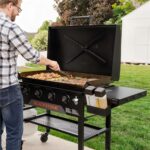 Blackstone Original 36" Griddle, Portable Outdoor Grill with Built-In Hood, Black - Includes Extendable Side Shelves and Caster Wheels - Image 8