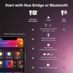 PHILIPS Hue Indoor 10 Ft Smart RGBWW LED Solo Lightstrip Base Kit, 1 Pack, Control with Hue App, LED Strip Lights Compatible with Alexa, Google Assistant and Apple HomeKit - Image 9