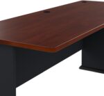 Bush Business Furniture Series A 72W Desk in Hansen Cherry and Galaxy, Large Workstation for Home or Professional Workspace, Desktop Solution for Office Use - Image 7