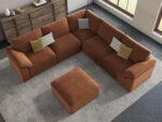 EASE MOOSE Sectional Modular Sofa,Luxury FSC Certified Chenille Comfty Deep Seat Couch for Living Room,Solid Wood Frame Sofa,Removable and Washable - Image 4