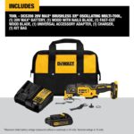 DEWALT 20V MAX XR Oscillating Tool Kit with Blades, 3 Speed Cordless Brushless Multitool, Up to 20,000 OPM, LED Light, Battery and Charger Included (DCS356C1) - Image 4