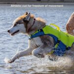 Kurgo Surf n' Turf Dog Life Jacket, Adjustable Dog PFD, Reflective Floatation Vest for Small to Large Pets (Yellow/Blue, X-Small) - Image 4