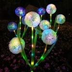 Garden Solar Lights Flowers, Automatic Lighting at Night, Waterproof Garden Decor for Yard Patio Pathway Lawn, Gardening Gifts for Women, Christmas Decoration, 3 Flowers - Image 3