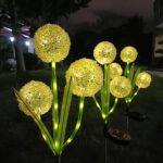 Garden Solar Lights Flowers, Automatic Lighting at Night, Waterproof Garden Decor for Yard Patio Pathway Lawn, Gardening Gifts for Women, Christmas Decoration, 3 Flowers - Image 4