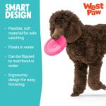WEST PAW Zogoflex Zisc Dog Flying Disc, High Flying Aerodynamic Disc for Dogs Puppy – Lightweight, Floatable Disc for Fetch, Tug of War, Catch, Play – Doubles as Food/Water Bowl, Small 6.5", Teal - Image 7