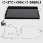 25 X 16 Stainless Steel Griddle | For Gas Grill Charcoal Grill Large Stovetop, Easy-Check Fit Accessory, Outdoor Cooking or Use - Image 3