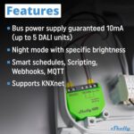 Shelly DALI Dimmer Gen3 | WiFi Smart Dimming | Home Automation | LED Control Gear | BLE Gateway | Smart Schedules | Compatible with Alexa & Google Home | iOS Android App | No Hub Required - Image 4