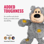 KONG - Wild Knots Bear - Internal Knotted Ropes and Minimal Stuffing for Less Mess - for Small/Medium Dogs (Assorted Colors) - Image 7
