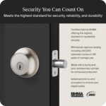 Level Lock Pro - World’s Smallest, Fastest, Innovative Smart Lock - Matter-Over-Thread Deadbolt Plus Apple Home Key - Keyless & Remote Access via Apple, Alexa, Google Home, SmartThings (Satin Nickel) - Image 6