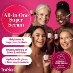 TruSkin Vitamin C Super Serum for Face - Five Skin Benefits in One Serum with Vitamin C, Retinol, Niacinamide, Hyaluronic Acid & Squalane - Brighten, Firm & Smooth the Look of Skin, 2 Fl Oz - Image 4