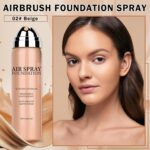 Air Brush Makeup Foundation,Flawless Airbrush Foundation for Older Women,Teenagers,Middle-aged and Mature Skin,Lightweight Moisturizing,Buildable Coverage for Smooth Radiant Skin (02 Beige) - Image 3