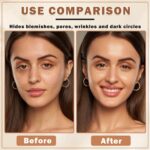 Air Brush Makeup Foundation,Flawless Airbrush Foundation for Older Women,Teenagers,Middle-aged and Mature Skin,Lightweight Moisturizing,Buildable Coverage for Smooth Radiant Skin (02 Beige) - Image 4