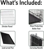 MidWest Homes for Pets 48-Inch LifeStages Crate for Extra-Large Breeds, 90-110 lbs, Single Door Folding Dog Crate with Divider Panel, Leak-Proof Tray & Secure Latch, Heavy-Duty & Easy to Assemble - Image 5