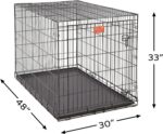 MidWest Homes for Pets 48-Inch LifeStages Crate for Extra-Large Breeds, 90-110 lbs, Single Door Folding Dog Crate with Divider Panel, Leak-Proof Tray & Secure Latch, Heavy-Duty & Easy to Assemble - Image 7