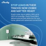 Shelly Flood Gen4, WiFi, Bluetooth, Zigbee, Matter Smart Flood Sensor with Leak Sensor Cable, Alexa, SmartThings, Google Home, Apple HomeKit Compatible, Flood and Rain Detection, Easy to Use, IP44 - Image 3