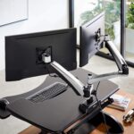 Vari Dual Monitor Arm - VESA Monitor Mount w/ 360 Degree Adjustment - Monitors up to 27 inches, 19.8 lbs - Double Monitor Arms with Full Adjustability - Computer Monitor Stand for Home or Office - Image 3