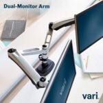 Vari Dual Monitor Arm - VESA Monitor Mount w/ 360 Degree Adjustment - Monitors up to 27 inches, 19.8 lbs - Double Monitor Arms with Full Adjustability - Computer Monitor Stand for Home or Office - Image 5