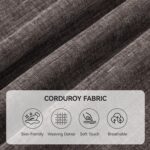 110" Sectional Couches with Double Chaises, Comfy Deep Dual-Layer Cushion Couch, 9 Seater Oversize Couch, Modern Modular Sofa, Chenille Sofas for Living Room, Apartment, Brown - Image 9