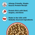 BIXBI Liberty Freeze Dried Dog Food Topper + Dog Treat, Beef Recipe, 4.5 oz - 98% Meat and Organs, No Fillers - Pantry-Friendly Raw Treat or Food Topper - USA Made in Small Batches - Image 4