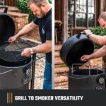 Oklahoma Joe's Bronco Pro 21.5 in. Heavy Duty Charcoal Drum Smoker and Grill with 366 sq. in. Cooking Area in Black - Image 5