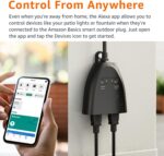 Amazon Basics Outdoor Smart Plug with 2 Individually Controlled Outlets, Works with Alexa Only, Voice Control, Weather Resistant, 2.4 GHz Wi-Fi, No Hub Required, Black - Image 4