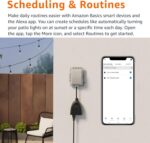 Amazon Basics Outdoor Smart Plug with 2 Individually Controlled Outlets, Works with Alexa Only, Voice Control, Weather Resistant, 2.4 GHz Wi-Fi, No Hub Required, Black - Image 6