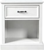 4 Piece Bedroom Set, Farmhouse Queen Size Bedroom Furniture Sets with Storage Nightstands and 1 Dresser, Bedroom Furniture Sets with Wooden Platform Bed Frame for Bedroom, White - Image 6