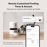 PETLIBRO Automatic Cat Feeder, 5G WiFi Automatic Pet Feeder with Freshness Preservation, 3L Timed Cat Feeders for Dry Food, Up to 48 Portions 10 Meals Per Day, Granary Pet Feeder for Cat/Dog, White - Image 3
