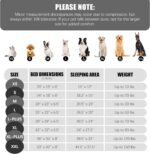 Spotted Play Orthopedic Dog Bed with Sides - Dog Sofa Beds for Medium Dogs, Supportive Foam Pet Couch Bed with Washable Removable Cover, Waterproof Lining and Non-Slip Bottom, Grey - M - Image 7