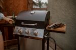 GasOne GP-1030S One 3 Burner Stainless Steel– Outdoor Cabinet Style with Wheels-High-Temperature Paint Coating Gas BBQ Grill – Elegant and Luxurious Design, Black - Image 8