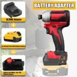 URUN for Dewalt to Milwaukee Adapter, Battery Adapter for DeWalt 20V&60V Lithium Battery Convert to for Milwaukee M18 18V lithium ion battery M18 Battery Use for Milwaukee M18 18V Cordless Power Tool - Image 3
