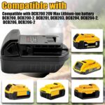 URUN for Dewalt to Milwaukee Adapter, Battery Adapter for DeWalt 20V&60V Lithium Battery Convert to for Milwaukee M18 18V lithium ion battery M18 Battery Use for Milwaukee M18 18V Cordless Power Tool - Image 4