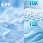 EXPAWLORER Dog Cooling Mat, Double-Sided Cooling Pad for Cats Dog Kitten,24" Thick & Durable Portable Pet Bed for Summer,Washable Cooling & Warm Blanket for Indoor,Outdoor,Watermelon (Red) - Image 6
