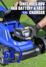 Wild Badger Power 40V 18″ Cordless Lawn Mower Brushless , 5,445 sq ft/0.125 ac, 1×4.0Ah Battery & Fast Charger, 5-Position Height ,for Small-to-Medium Lawns - Image 4