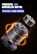 Wild Badger Power 40V 18″ Cordless Lawn Mower Brushless , 5,445 sq ft/0.125 ac, 1×4.0Ah Battery & Fast Charger, 5-Position Height ,for Small-to-Medium Lawns - Image 5