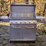 Monument Grills 77352 6+1 Burner Stainless Steel Cabinet Style Propane Gas Grill with Knob Controls, Side Burner, Built-In Thermometer, and Rotisserie Kit - Image 4