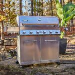 Monument Grills 77352 6+1 Burner Stainless Steel Cabinet Style Propane Gas Grill with Knob Controls, Side Burner, Built-In Thermometer, and Rotisserie Kit - Image 5