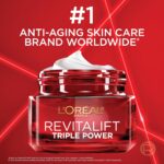 L'Oreal Paris Revitalift Triple Power Anti-Aging Face Moisturizer, Pro Retinol, Hyaluronic Acid & Vitamin C to Reduce Wrinkles, Firm & Brighten Skin, 1.7 Oz - Image 8