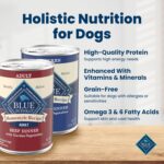 Blue Buffalo Homestyle Recipe Wet Dog Food Paté Variety Pack, Chicken Dinner & Beef Dinner with Garden Vegetables, Made with Natural Ingredients, 12.5-oz. Can (6 Count, 3 of Each) - Image 4