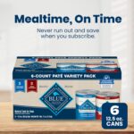 Blue Buffalo Homestyle Recipe Wet Dog Food Paté Variety Pack, Chicken Dinner & Beef Dinner with Garden Vegetables, Made with Natural Ingredients, 12.5-oz. Can (6 Count, 3 of Each) - Image 11