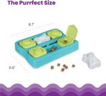 Catstages Kitty Cube Interactive Treat Puzzle Cat Toy, Blue - Image 6