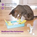 Catstages Kitty Cube Interactive Treat Puzzle Cat Toy, Blue - Image 7
