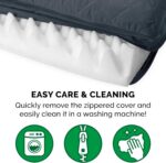 FurHaven Dreamer Sofa Orthopedic Dog Bed for Large Dogs with Orthopedic Egg Crate & Solid Orthopedic Foam Base for Joint Support, Removable Washable Cover, Jumbo XL, Quilted Sofa, Iron Gray - Image 9