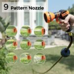 Giraffe Tools Retractable Garden Hose Reel 1/2 Inch x 155 with 5 ft Leader Hose, Heavy Duty, Any Length Lock, Slow Return System, Wall Mounted and 180 Deg Swivel Bracket - Image 5